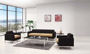 两色办公沙发 办公沙发直销HY-S029